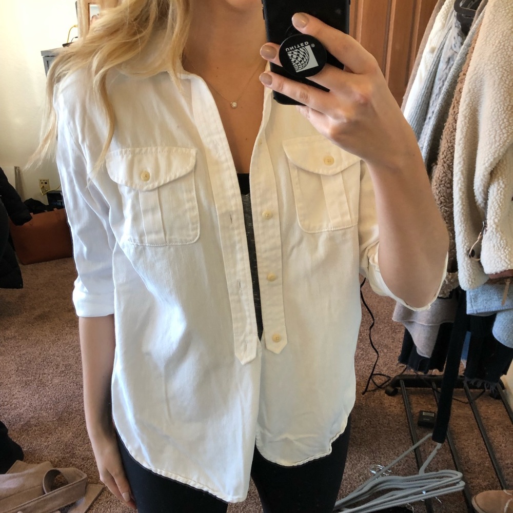 Madewell white button down